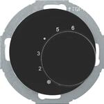 Berker Temperaturregler sw/gl&auml;nz 20262035 mit Wechsler R.Classic Raumthermostat