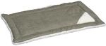 Kerbl Pet Liegekissen Cleo, grau/wei&szlig;, 48x29x3 cm, Hundebett, Hundeliege,