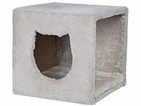 Trixie 44090 Kuschelhöhle für Regal, 33 × 33 × 37 cm, lichtgrau