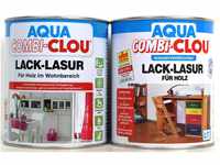 0,375L Clou L17 Aqua Combi Clou Lack Lasur taubenblau Holzlasur Holz