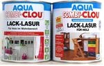 0,375L Clou L17 Aqua Combi Clou Lack Lasur taubenblau Holzlasur Holz