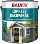 BAUFIX Express Deckfarbe gr&uuml;n, matt, 2.5 Liter, Wetterschutzfarbe, Holzfarbe,