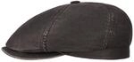 Stetson Brooklin Old Cotton Flatcap Schirmm&uuml;tze UV-Schutz Herren Sommer Winter