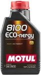 Motul 8100 Eco-nergy 0W-30 1L, Brown, Case of 12, 102793