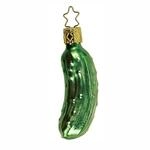 Christbaumschmuck Glas 7.5cm Weihnachtsgurke mundgeblasen handbemalt...