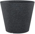 Scheurich Coneo, Pflanzgef&auml;&szlig; aus Kunststoff, Schwarz-Granit, 30 cm Durchmesser,