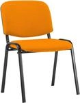 CLP Stapelstuhl Ken I Konferenzstuhl Mit Stoff-Bezug I Schwarzes Metallgestell,