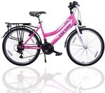 Talson 26 Zoll M&auml;dchenfahrrad 21-Gang Schaltung mit Beleuchtung nach STVO Rosa