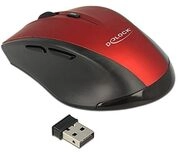 DeLock Ergonomische optische 5-Tasten Maus 2,4 GHz Wireless