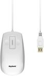 KeySonic 60192 KSM-3020M-W Wasserdichte Maus aus Silikon, Tasten zum Scrollen,