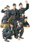 Tamiya 35354 1:35 Figuren-Set Deutsche Panzer Besatzung (4+4),