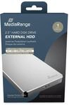 MediaRange Externes HDD Laufwerk 1TB - USB 3.0 Festplattenlaufwerk 2.5", mit 8MB
