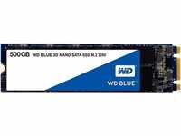 WD Blue SATA SSD M.2 2280 500 GB, 2,5 Zoll (interne SSD, hohe Zuverlässigkeit,