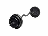 Langhantel Curl Iron Gym inkl. Gewichte Langhantelstange Gewichte...