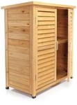 Gartenhaus mit 2-fl&uuml;gelige T&uuml;r 870x465x916 mm halbhoch aus Fichtenholz mit Pultdach
