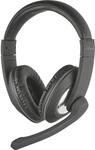 Trust 21662 Reno Headset (f&uuml;r PC und Laptop) schwarz, One Size