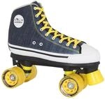 HUDORA Rollschuhe Roller-Skates Blue Denim, Gr. 37 - Disco-Roller - 13011