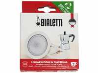 Bialetti 800002 Espressokocher, Aluminium, Aluminio, Color Blanco, one Size