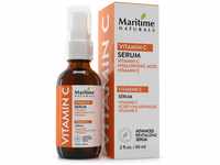 Natürliches Vitamin C Serum Gesicht von Maritime Naturals – Hyaluronsäure...