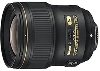 Nikon AF-S NIKKOR 28mm 1:1.4E ED Objektiv schwarz | Inklusive Haube, Frontkappe,