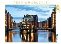 CALVENDO Puzzle Speicherstadt Hamburg 1000 Teile Puzzle quer | Lege-Gr&ouml;&szlig;e cm