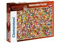 Clementoni 39388 EMOJI – 1000 Teile, Impossible Puzzle, Geschicklichkeitsspiel für