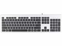 GeneralKeys Tastatur Mac: USB-Voll-Tastatur, Super-Slim mit Scissor-Tasten,