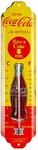 Nostalgic-Art Retro Thermometer, 7 x 28 cm, Coca-Cola &ndash; In Bottles Yellow &ndash;