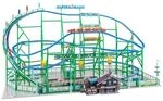 Faller Achterbahn Alpina-Bahn Modellbausatz mit 708 Einzelteilen 715 x 423 x 400 mm I