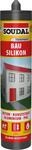 Soudal Bau-Silikon, 300 ml, Wei&szlig; - Einkomponentiger Fugendichtstoff der