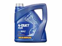 MANNOL 4-Takt Plus API SL SAE 10W-40 teilsynthetisch 4 Liter Motorrad ÖL Motorradöl