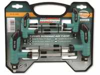 Brüder Mannesmann Werkzeuge 8-teilig T-Profil Schlüsselsatz mit T-Griff, 1 Stück,