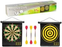 Idena 40462 - Dartspiel mit 2 Dartscheiben und 6 magnetischen Pfeilen, 2 seitig
