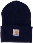 Carhartt Unisex Acrylic Watch Hat Fedora, Blau (Navy), One Size