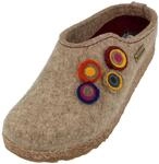 HAFLINGER Grizzly Kanon Filzpantoffel Hausschuh Filzclog Kork