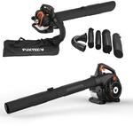 FUXTEC Profi Benzin Laubsauger FX-LBS126P &ndash; Laubbl&auml;ser & H&auml;cksler mit Blasrohr