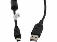 OTB USB-Kabel für Olympus CB-USB6 Schwarz