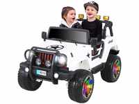 Actionbikes Motors Kinder Elektroauto Jeep Wrangler Offroad - 4x4 Allrad - USB...