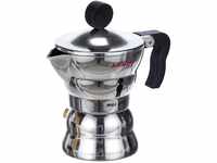 Alessi AAM33 / 1 - Design-Espresso-Kaffeemaschine, Aluminiumgehäuse, Griff und Knopf