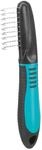 Trixie 24161 Fell-Entfilzer, gebogene Zinken, 18 cm, schwarz, blau