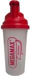 MEGAMAX Shaker Rot [Protein Eiwei&szlig; Mixer] f&uuml;r auslaufsichere Shakes | Trinkflasche