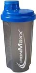 IronMaxx Eiwei&szlig; Shaker - 700ml Blau Grau | Auslaufsicher, Sp&uuml;lmaschinengeeignet,