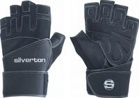 Silverton Unisex Fitness-gewichtheberhandschuh Power Plus Silverton, schwarz, S