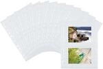 HERMA 7586 Fotoh&uuml;llen f&uuml;r Ordner, 10 St&uuml;ck, 10x15 cm quer, 2 F&auml;cher geteilt,