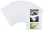 HERMA 7584 Fotoh&uuml;llen f&uuml;r Ordner, 10 St&uuml;ck, 9x13 cm quer, 3 F&auml;cher geteilt,