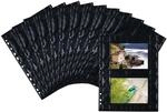 HERMA 7786 Fotoh&uuml;llen f&uuml;r Ordner, 10 St&uuml;ck, 10x15 cm quer, 2 F&auml;cher geteilt,