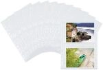 HERMA 7564 Fotoh&uuml;llen f&uuml;r Ordner, 250 St&uuml;ck, 13x18 cm quer, 2 F&auml;cher geteilt,