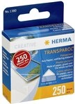 HERMA 1380 Fotoecken, 250 St&uuml;ck, selbstklebend transparente Fotokleber Ecken f&uuml;r