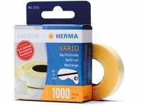 HERMA 1051 Kleberoller Nachfüllkassette doppelseitig permanent, 12 x 13 mm,