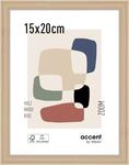 accent by nielsen Bilderrahmen, 15 x 20 cm, Holz, Natur, Fotorahmen zum Auftstellen
